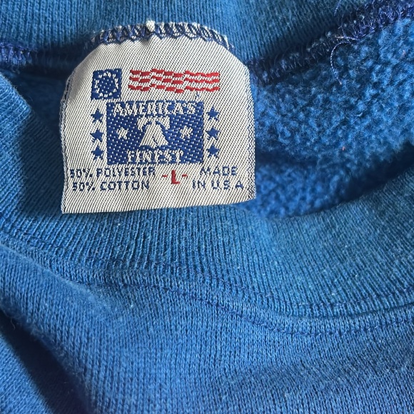 Vtg 1987 Taz the Tasmanian Devil “ Radical Dude” Skateboard Blue Sweatshirt M/L - Picture 7 of 7